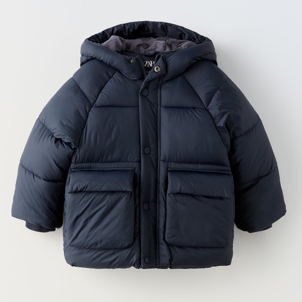 ZARA WATER REPELLENT PUFFER COAT